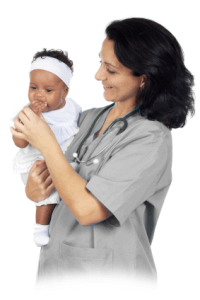 Pediatrician Holding Baby