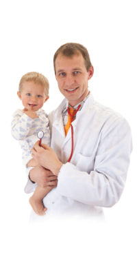 Pediatrician Holding Baby